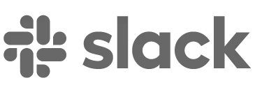 Logo de Slack, color gris